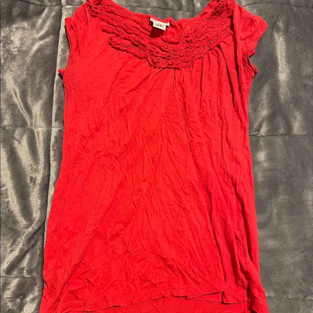 Motherhood sleeveless orange shirt size small
